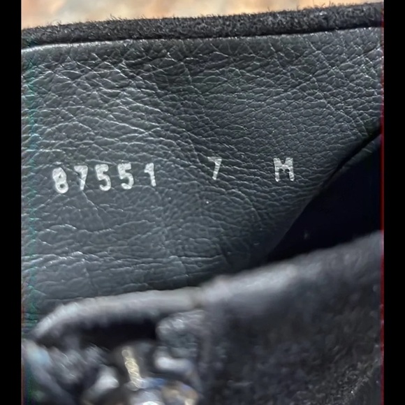 Gorgeous STUART WEITZMAN "Partnership" Black/Leopard Wedge Runway Boots size 7 - Picture 6 of 8